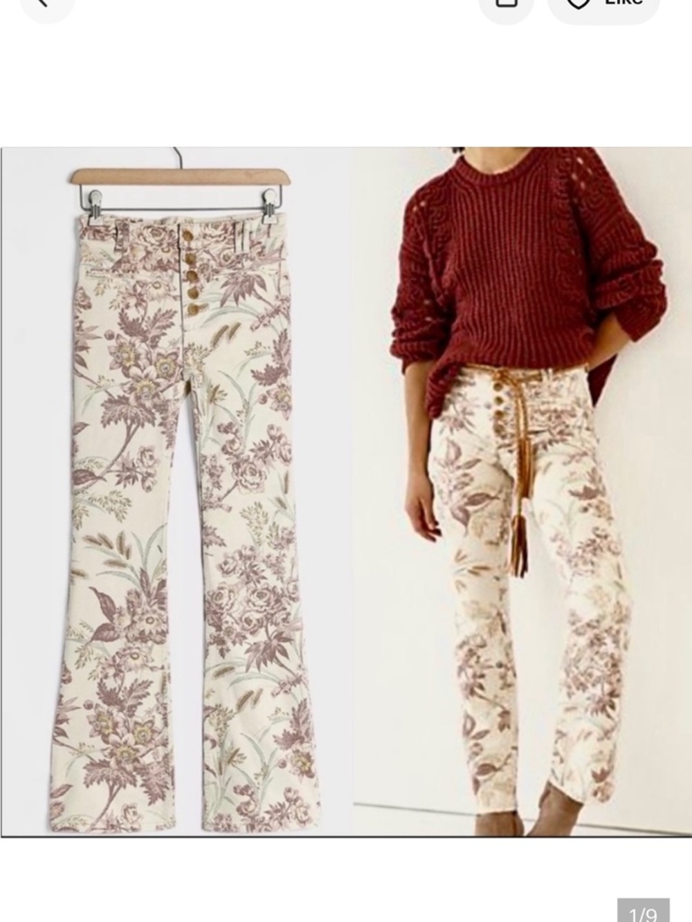Pilcro and the Letterpress high rise trouser toile size 29